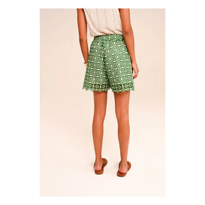 Sacrécoeur - Lilo Goya Guipure Short | Green