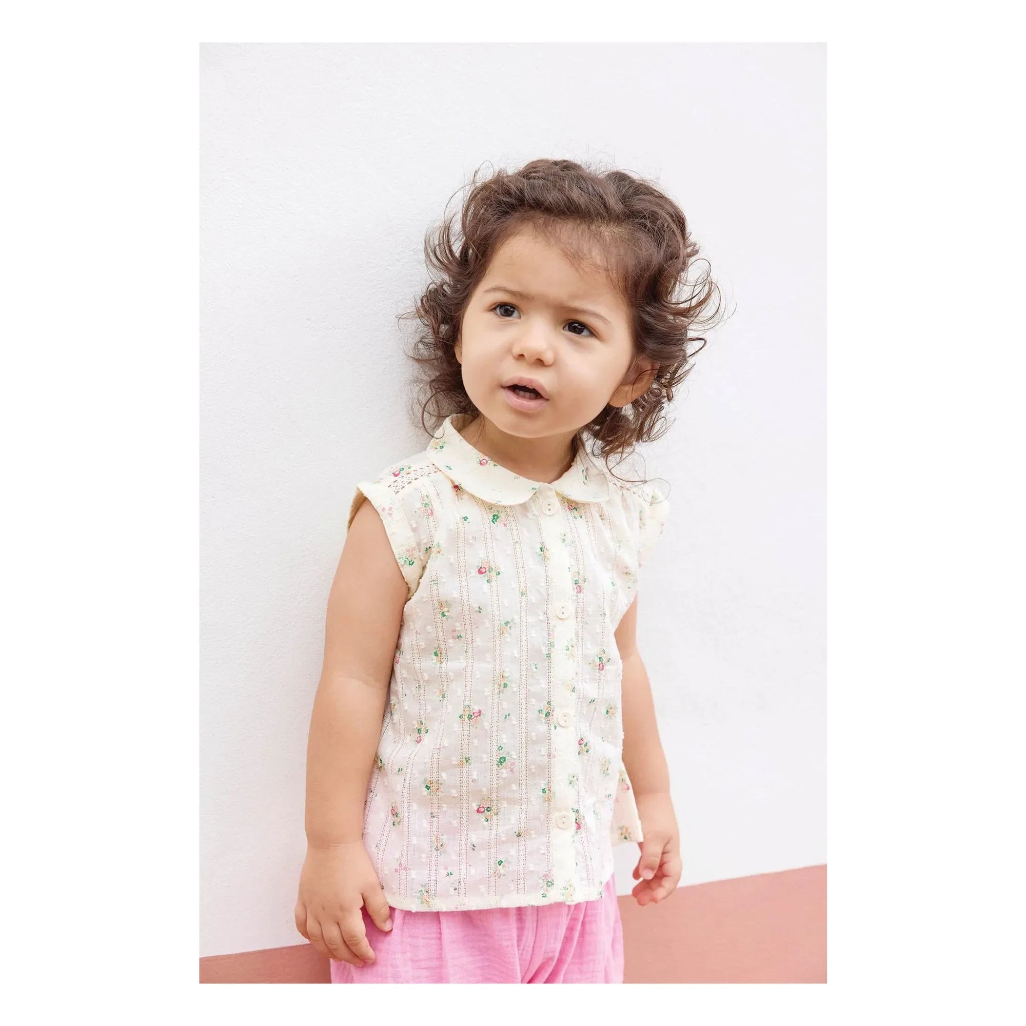 Bonton - Lorelei Blumensträuße Claudine-Kragenhemd | Ecru