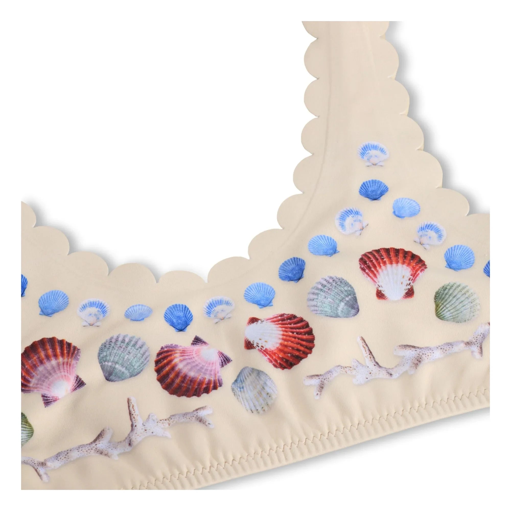 Molo - Nolina Coquillages Badeanzug aus recycelten Fasern | Ecru
