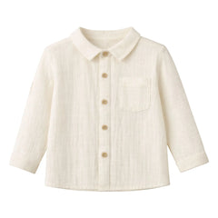 Lililotte - Constantin Organic Cotton Muslin Shirt | Ecru