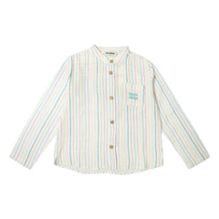 Tocoto Vintage - Baby Striped Shirt | White