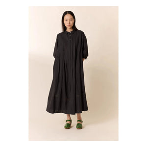 Leon & Harper - Roca Kleid aus Bio-Baumwolle | Carbon