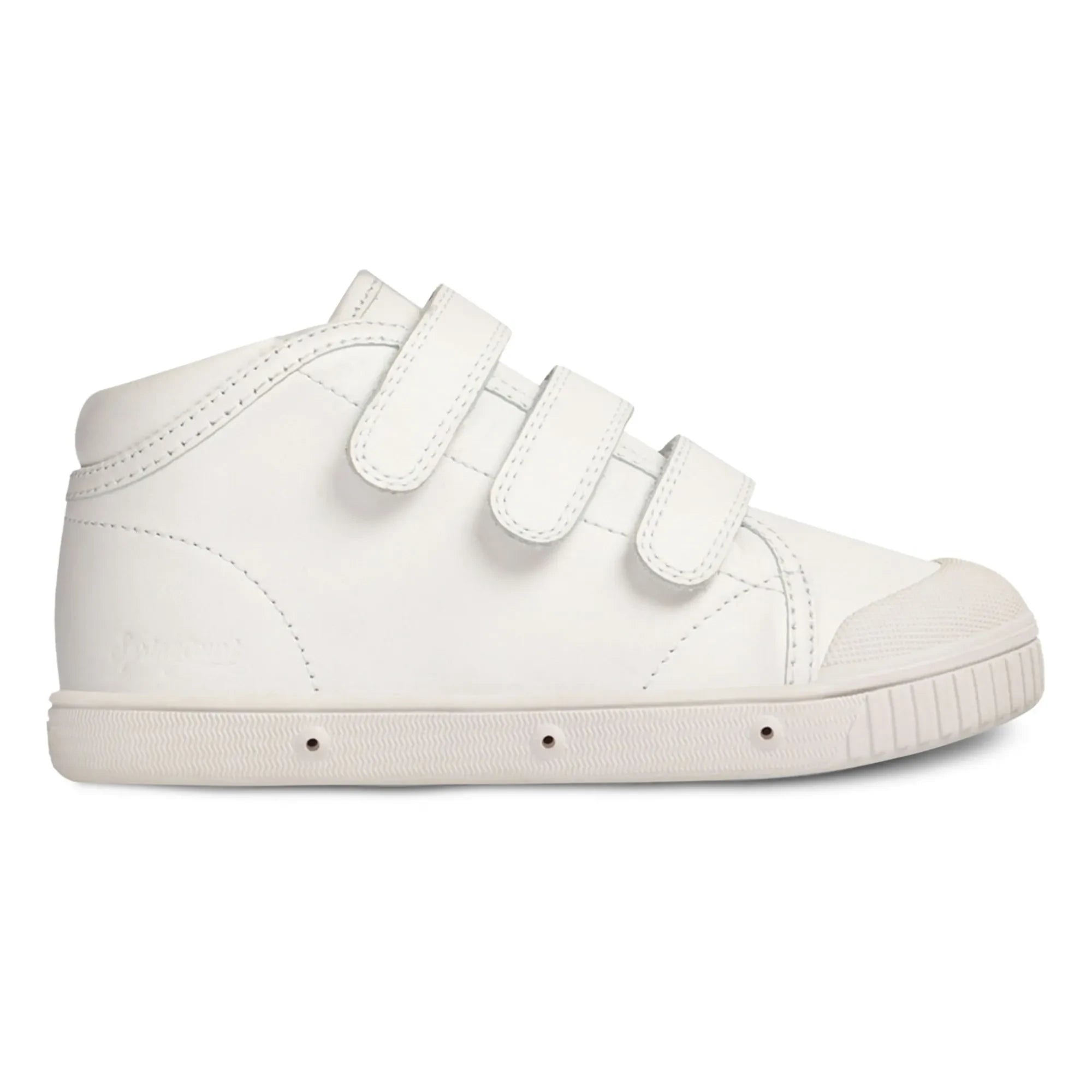 Spring Court - B2 Nappa Yüksek Bilekli Cırt Cırtlı Sneaker | Beyaz