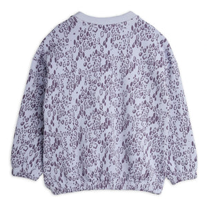 Mini Rodini - Organik pamuk leopar sweatshirt | Lila