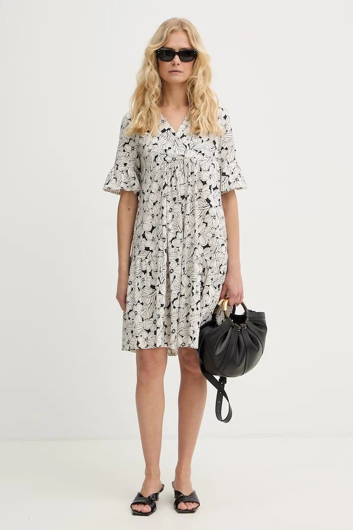 Pamuklu elbise Weekend Max Mara FUOCO