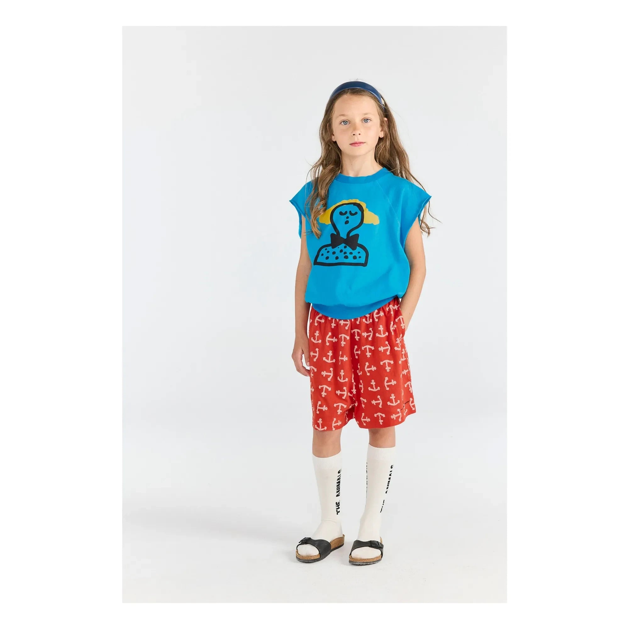The Animals Observatory – Shorts aus Bio-Baumwolle mit Mole Anchor-Print | Rot