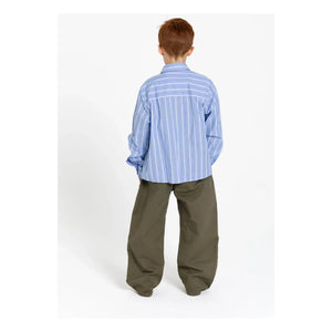 Finger in the nose - Zak Striped Shirt | Steel