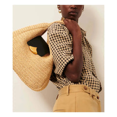 Sessùn - Grande Maeluz Raphia Tasche | Sand