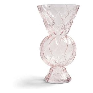 &Klevering - Cosmetic diamond shaped glass vase | Pink