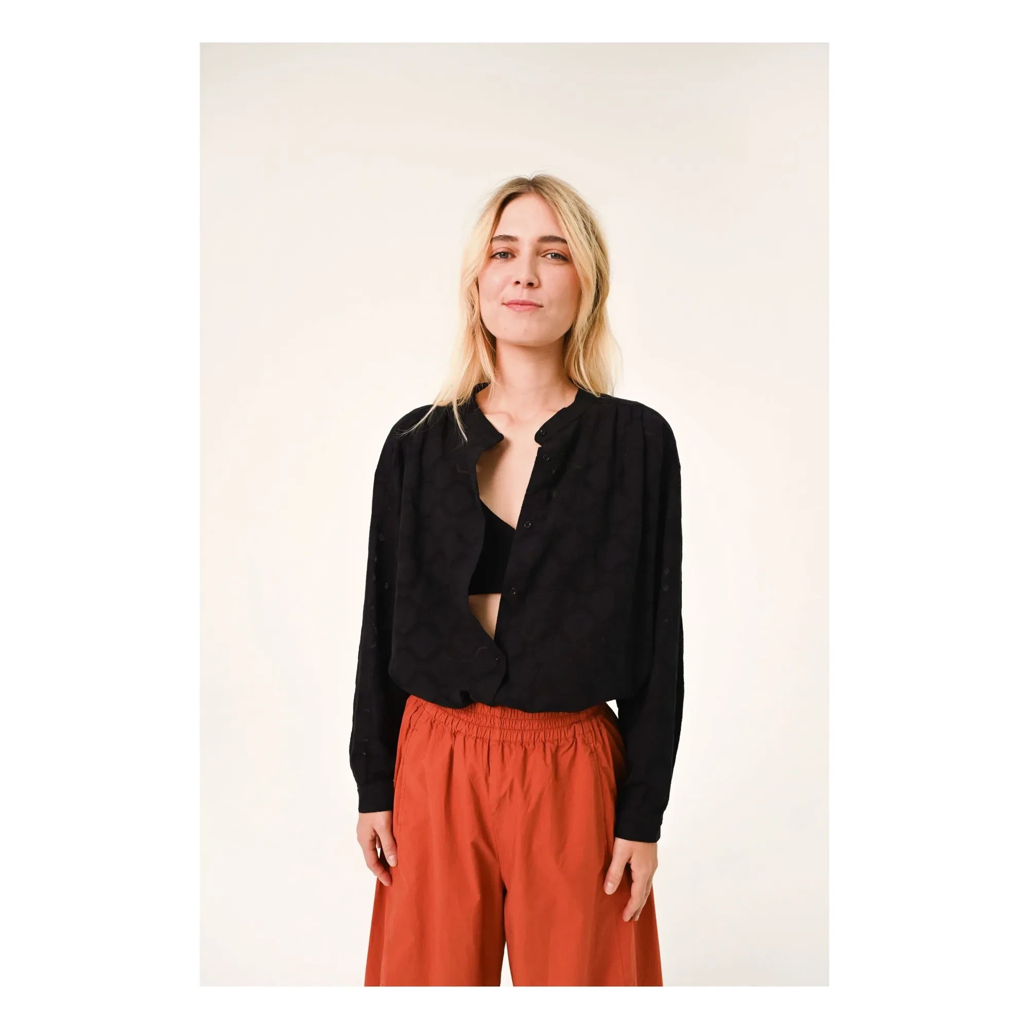 Sacrécoeur - Ella Carta Bluse | Schwarz