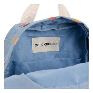 Bobo Choses - Çizgi Karakterli Organik Pamuk Sırt Çantası | Kot Mavi