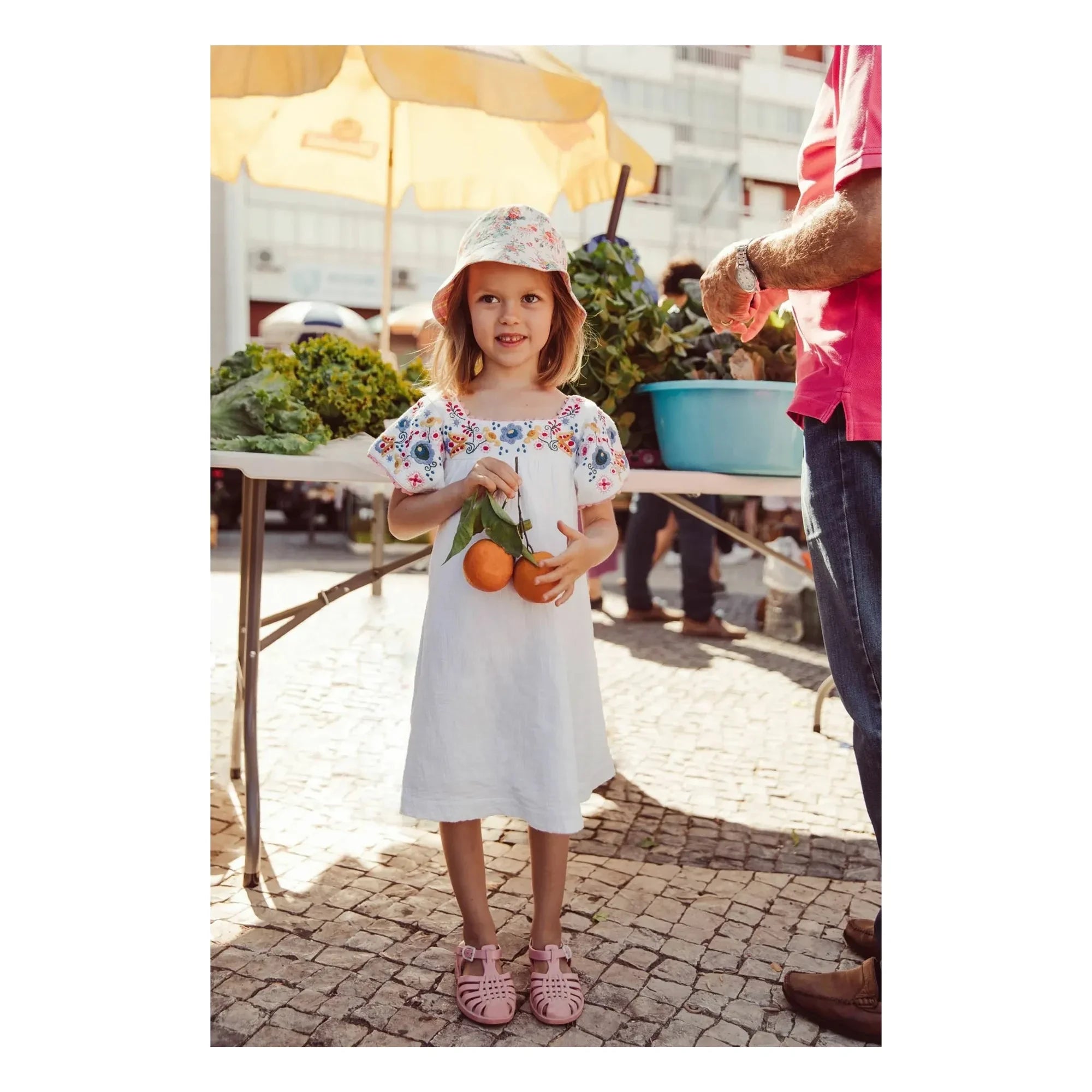 Louise Misha - Daya Kleid aus Bio-Baumwolle | Weiß