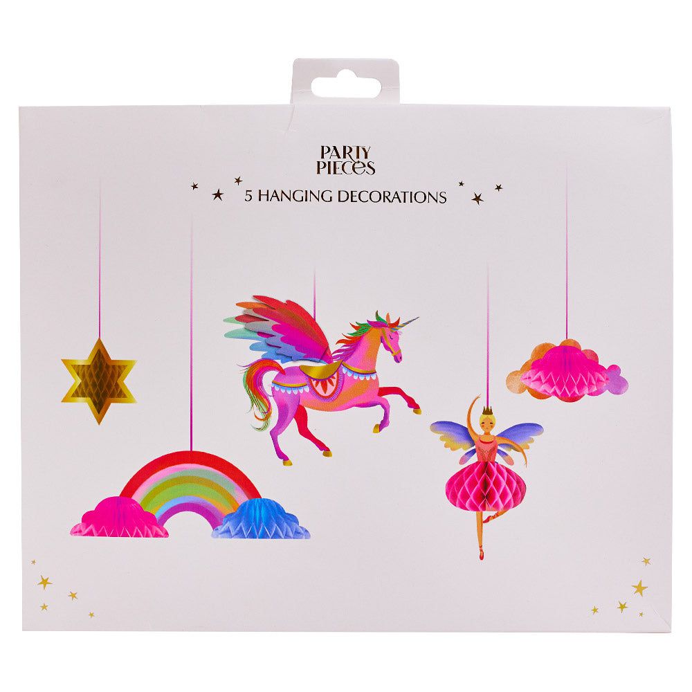 Party Pieces - Unicorn 5li Parti Asma Süsleri-Dinossi