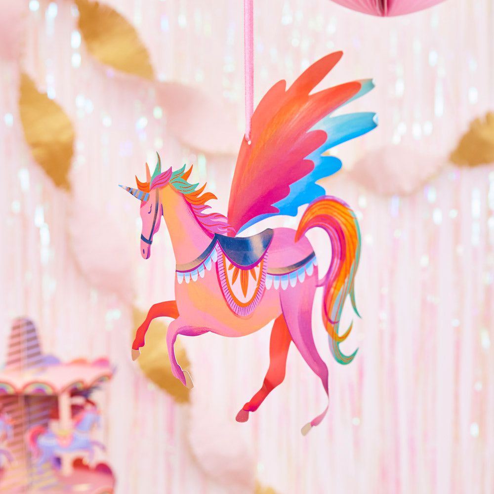 Party Pieces - Unicorn 5li Parti Asma Süsleri-Dinossi