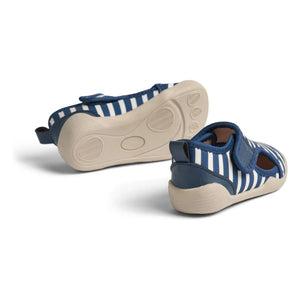 Wheat - Striped Spiral Water Shoes | Blue