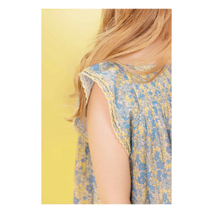 Bonton - Nena Fleurie Elbise | Mavi