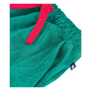 Petit Bateau - Organik pamuklu palm terry şort | Yeşil