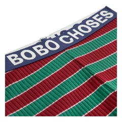 Bobo Choses - Çizgili Fitilli Tayt | Yeşil