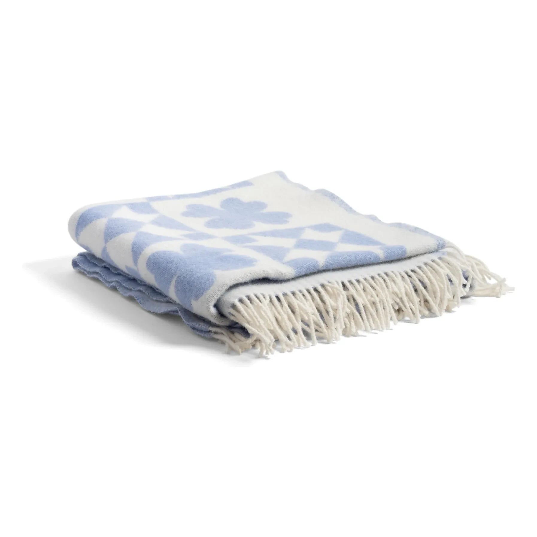 &Klevering - Karierte Patch-Steppdecke | Blau