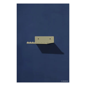 Nobodinoz - Vibes duvar rafı 20x16 cm | Sage