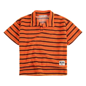Bobo Choses - Çizgili Terry Polo | Turuncu
