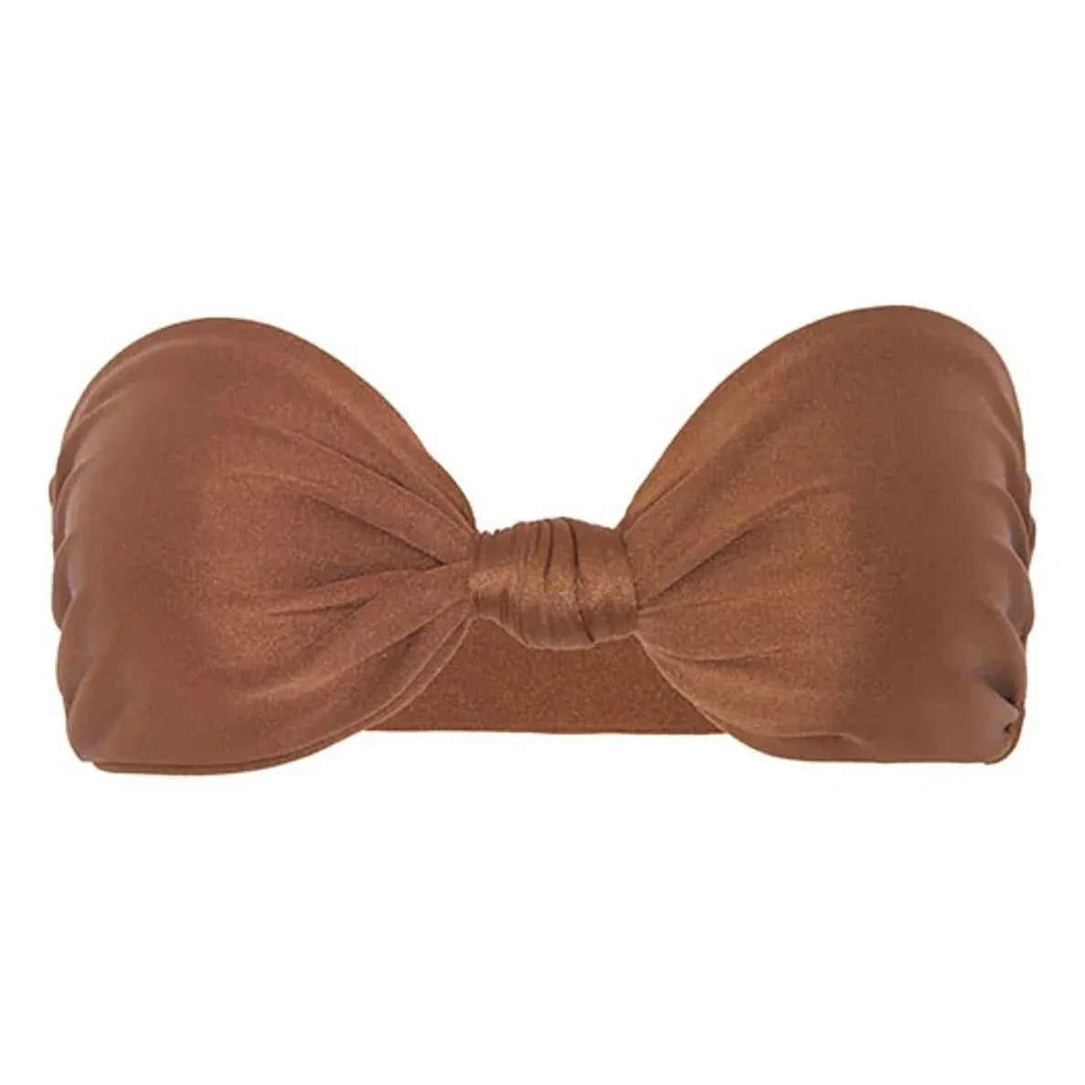 Vanessa Sposi - Le Bandeau Knot Swimsuit Top | Chocolate