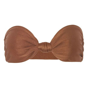 Vanessa Sposi - Le Bandeau Nœud Bikini-Oberteil | Chocolate