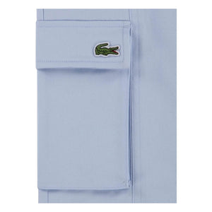 Lacoste - Lastikli Bel Organik Pamuk Kargo Pantolon | Açık Mavi