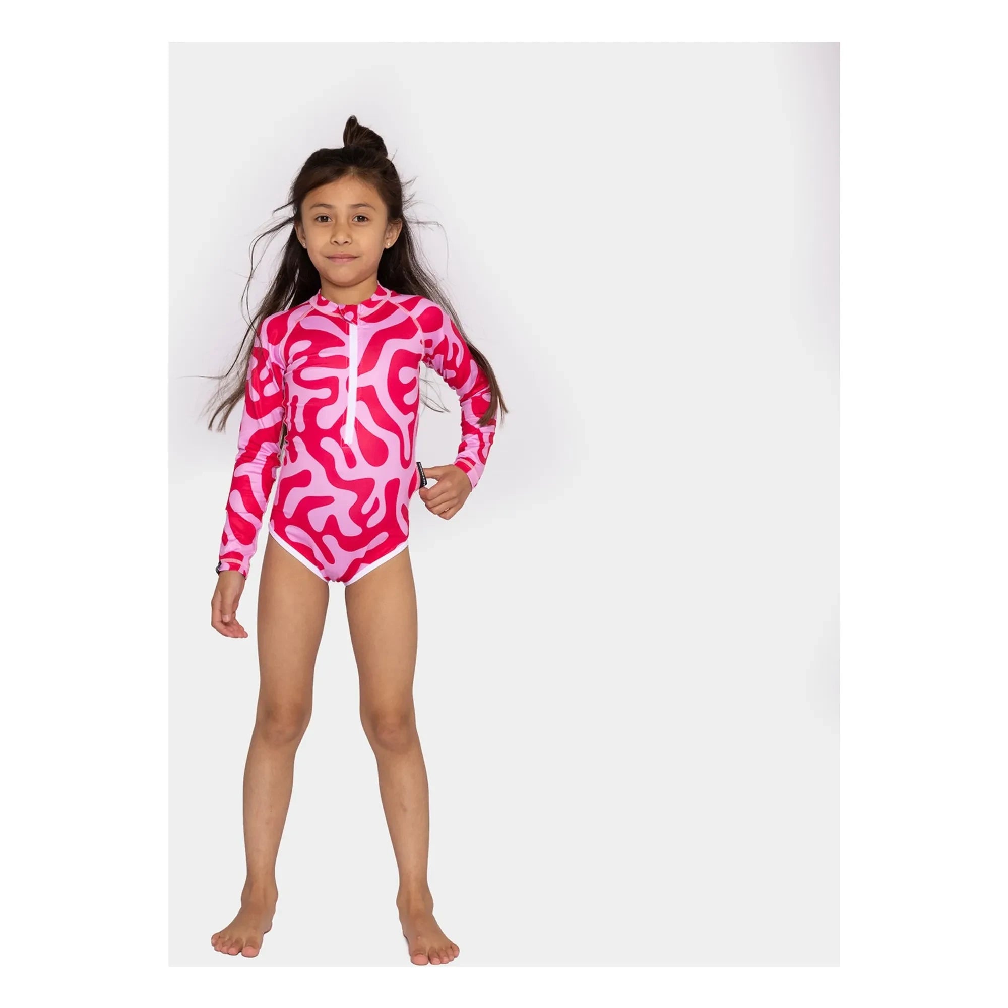 Beach & Bandits - Coral Reef UV-Protected Swimsuit Made from Recycled Fibers | Pink