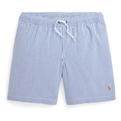 Ralph Lauren - Recycled Fiber Striped Swimsuit Shorts | Blue