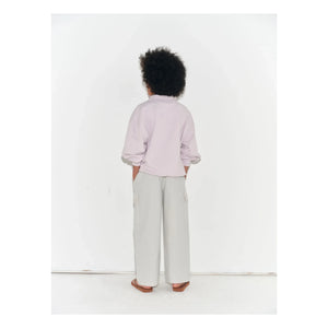 Main Story - Sweat Polo with Logo Organic Cotton | Lavender Gray