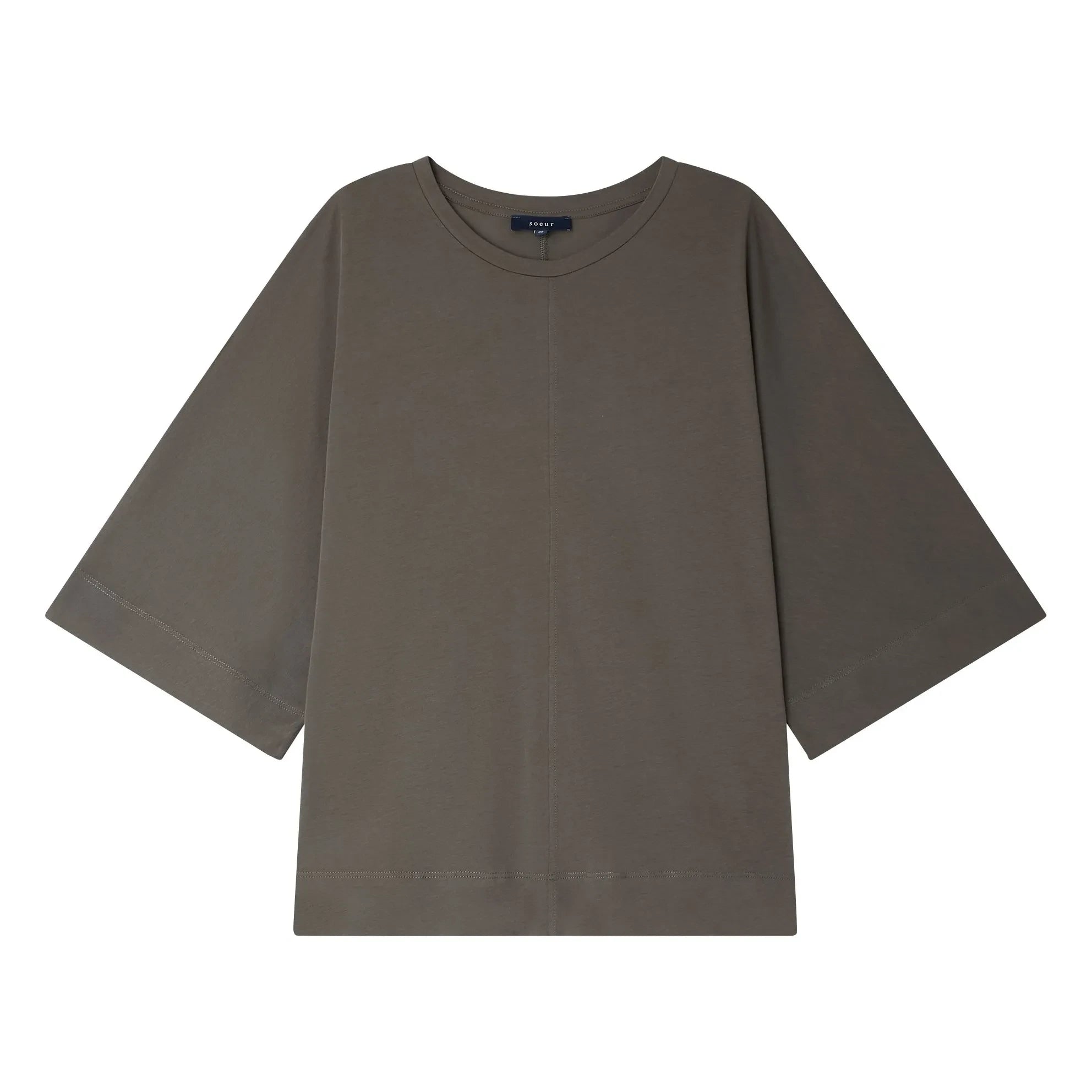 Soeur – Helsinki Baumwoll-T-Shirt | Dunkelgrau