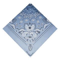 Call it by your name - Large Two-Color Silk Bandana | Blue