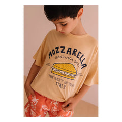 We Are Kids - Dylan Mozzarella Organik Pamuk Tişört | Bej