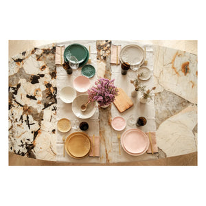 Maison Vessel - Blanca Tatoo Dantel Tabaklar - 2'li Set | Soluk Pembe