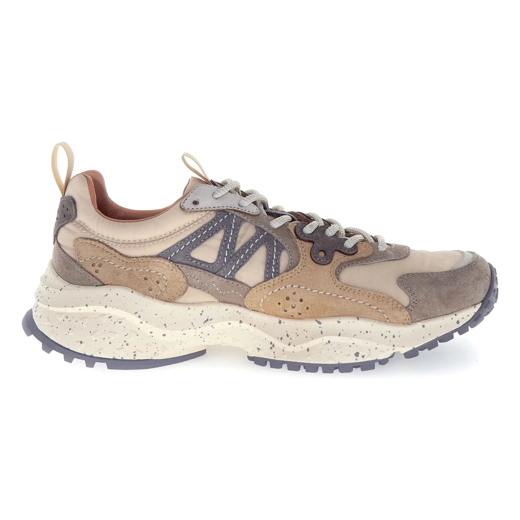 Flower Mountain - Solin Uni Suede and Nylon Sneakers | Gray