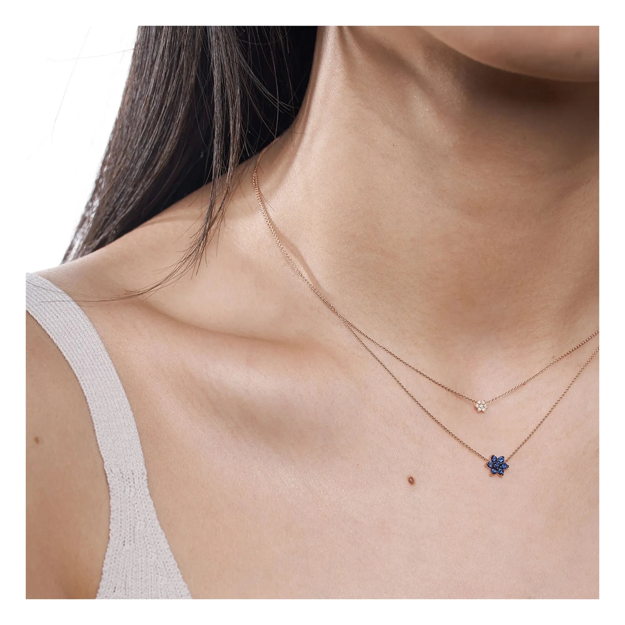Ginette NY - Mini Diamond Star Halskette | Roségold