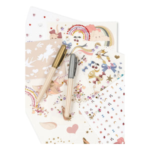 Konges Sløjd - Temporary tattoos and face jewelry set | Pink