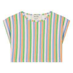 We Are Kids - Jodie Gestreiftes T-Shirt aus Bio-Baumwolle | Blassrosa