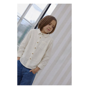Lililotte - Constantin Organic Cotton Muslin Shirt | Ecru