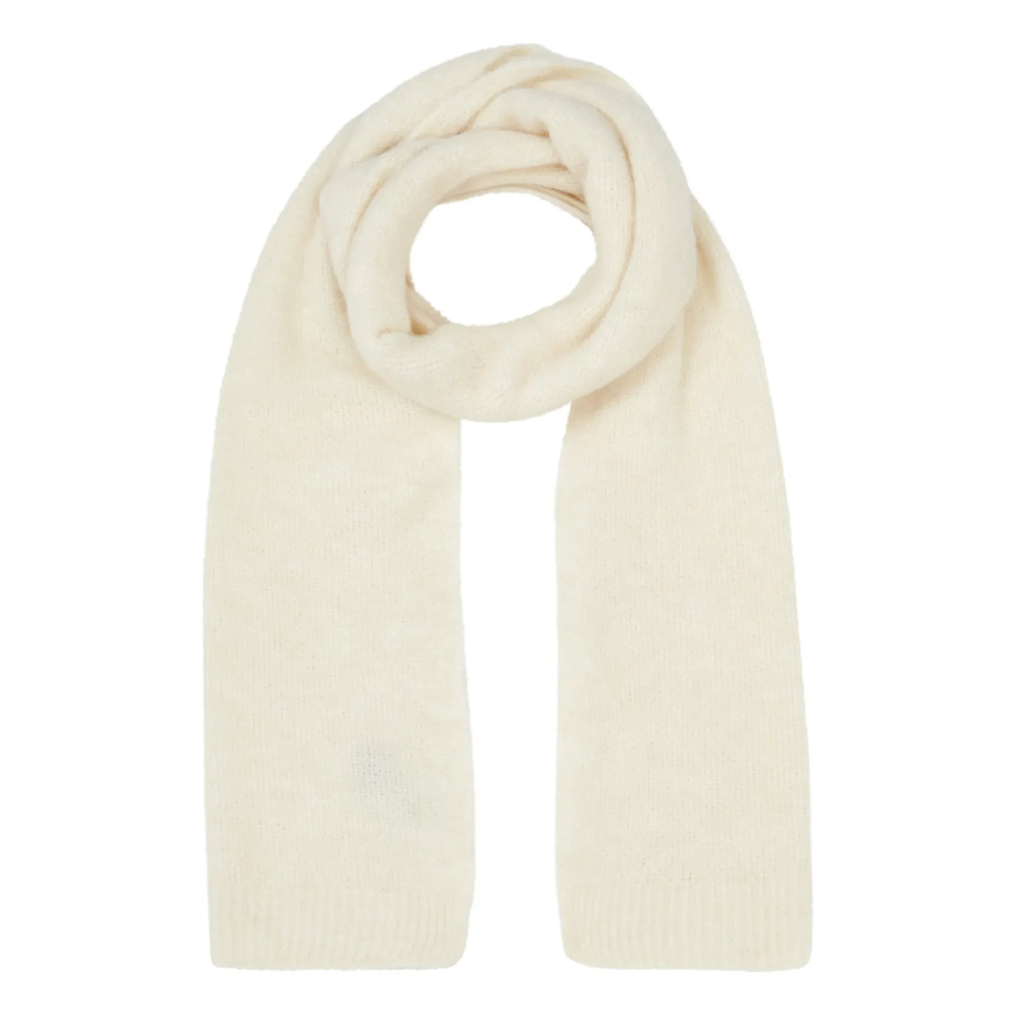 American Vintage - Natural Alpaca Wool Scarf | Ecru