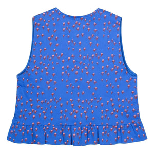 Jelly Mallow – Ärmellose Herz-Weste | Blau