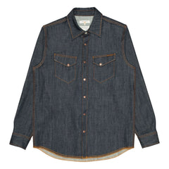 Nudie Jeans - Gunnar Dry Streaky gömlek | Koyu Mavi