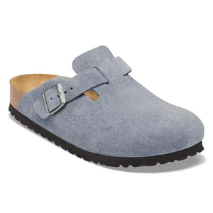 BIRKENSTOCK - Bostons Süet Terlikler | Mavi
