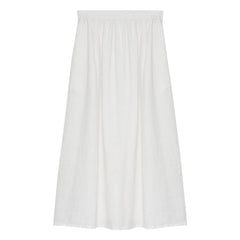 the new society - Melissa Linen Skirt | White