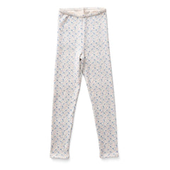 Soor Ploom - Stretchy Leggings Organic Cotton Flowers | Ecru
