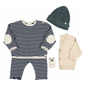 Búho – Baby-Cardigan aus recycelter Faser | Beige