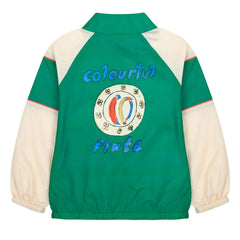 Jelly Mallow - Colourful Plate windbreaker | Green