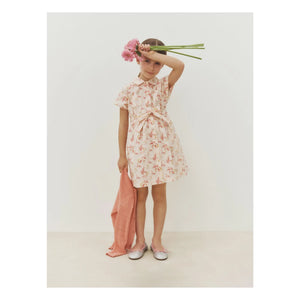 Bonpoint - Gisele Cerises organik pamuk elbise | Ecru