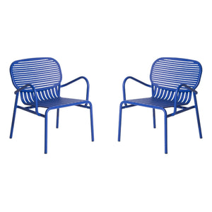 Petite Friture - Weekend Armchair - 2-Piece Set | Blue
